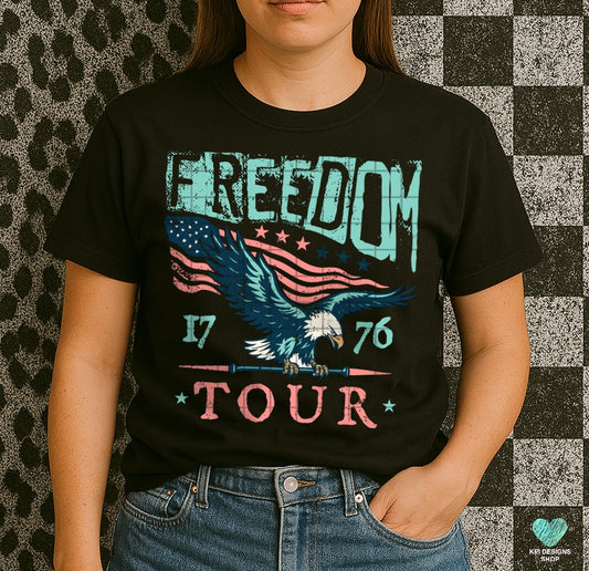 Freedom Tour 1776 DTF Transfer Design KPI