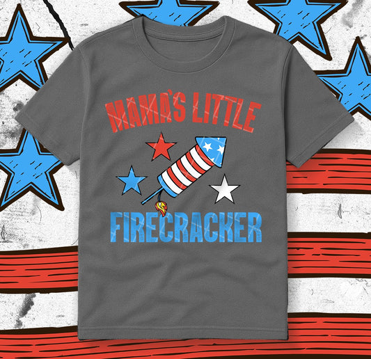 Mama's Little Firecracker DTF Transfer Design KPI