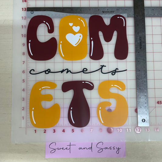 Comets COR DTF Transfer Design