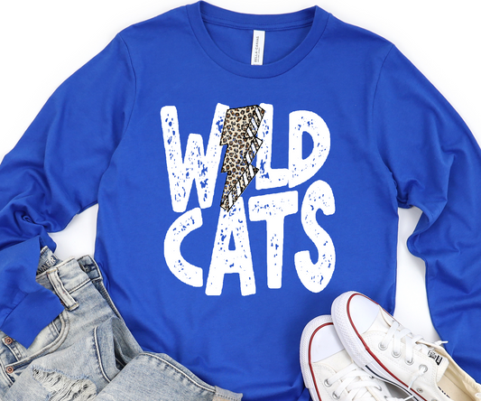 wildcats cheetah bolt white DTF Transfer