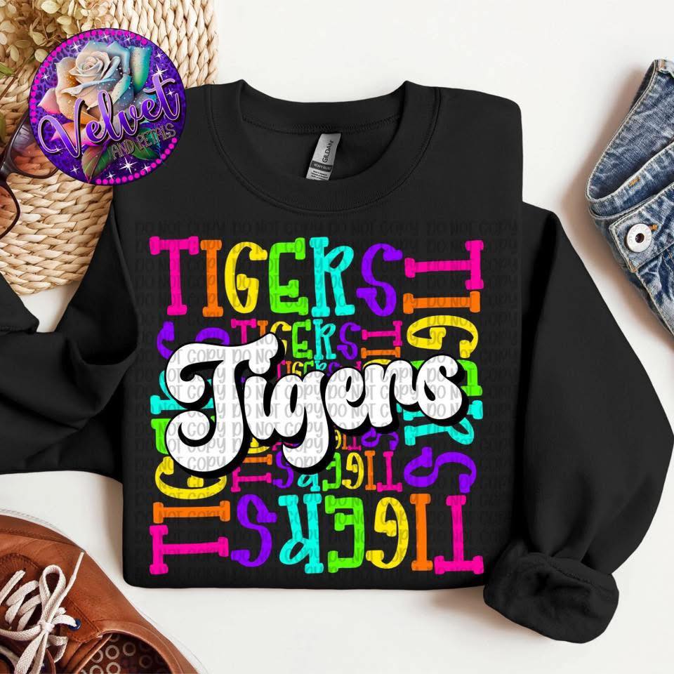 School Mascot Colorful DTF Transfer Design