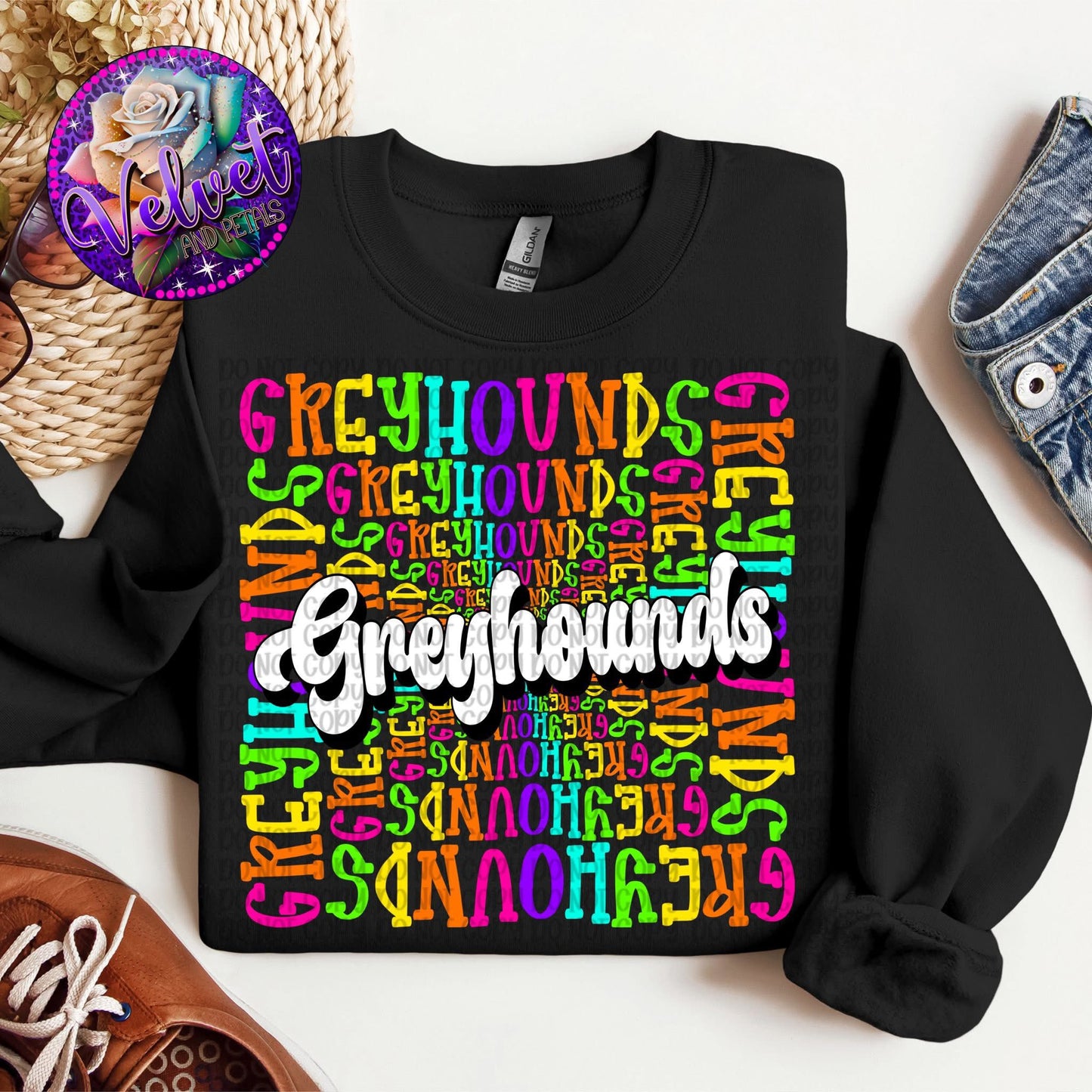 School Mascot Colorful DTF Transfer Design