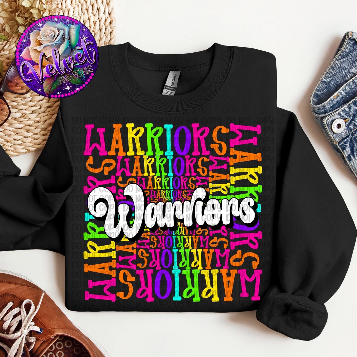 School Mascot Colorful DTF Transfer Design