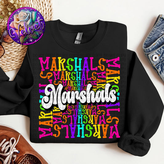 School Mascot Colorful DTF Transfer Design