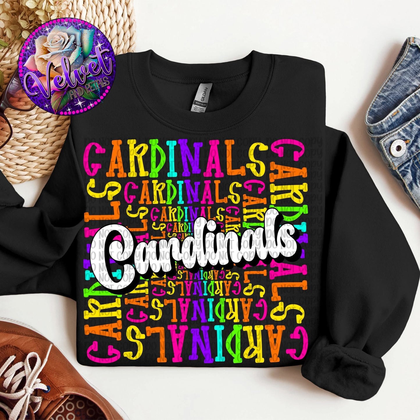 School Mascot Colorful DTF Transfer Design