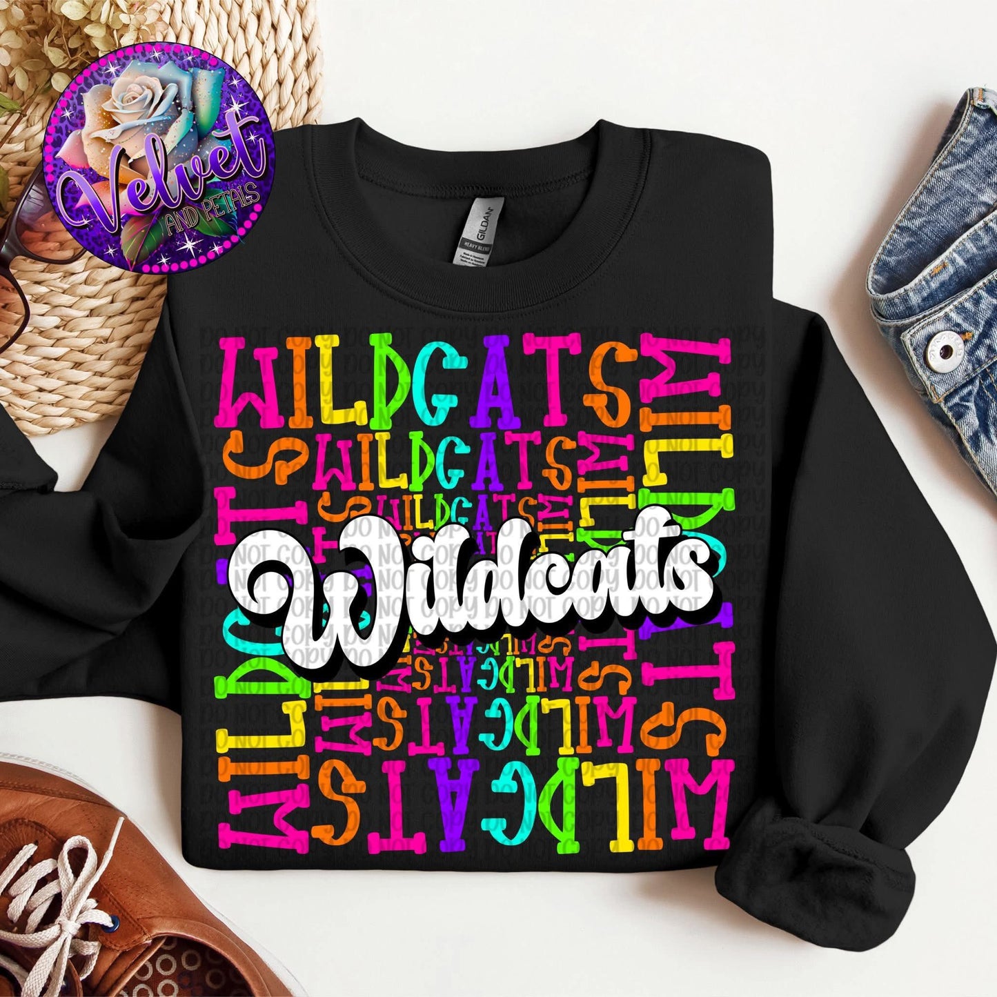 School Mascot Colorful DTF Transfer Design