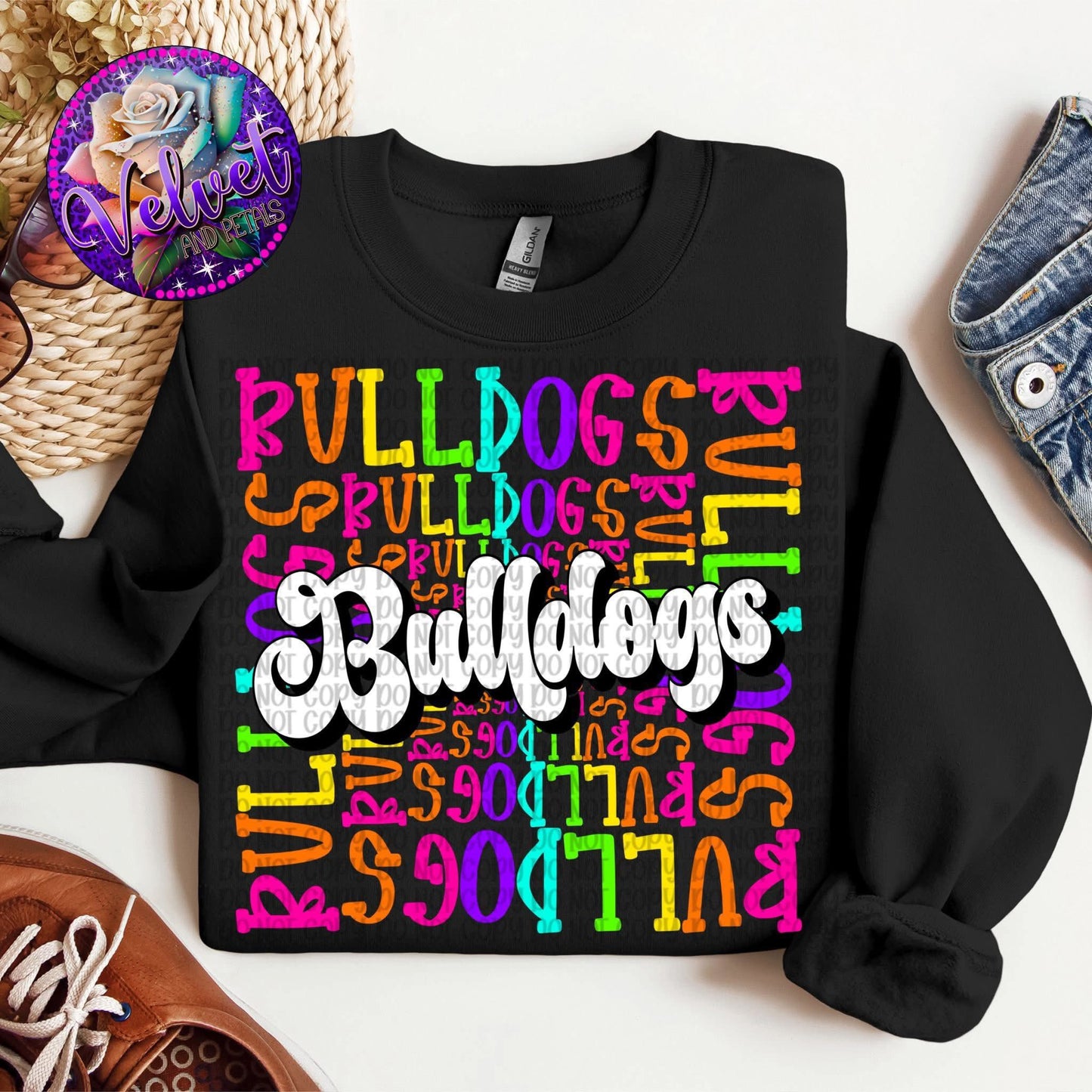 School Mascot Colorful DTF Transfer Design