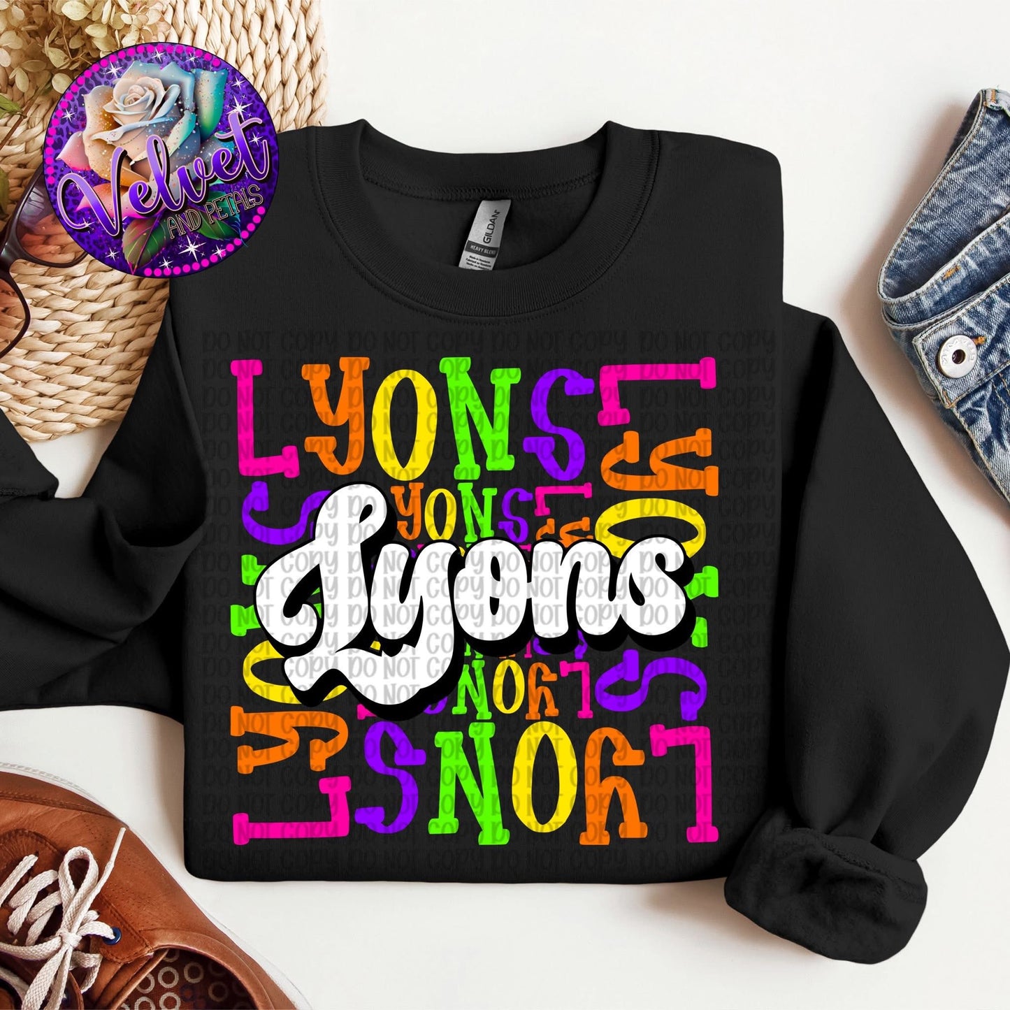 School Mascot Colorful DTF Transfer Design