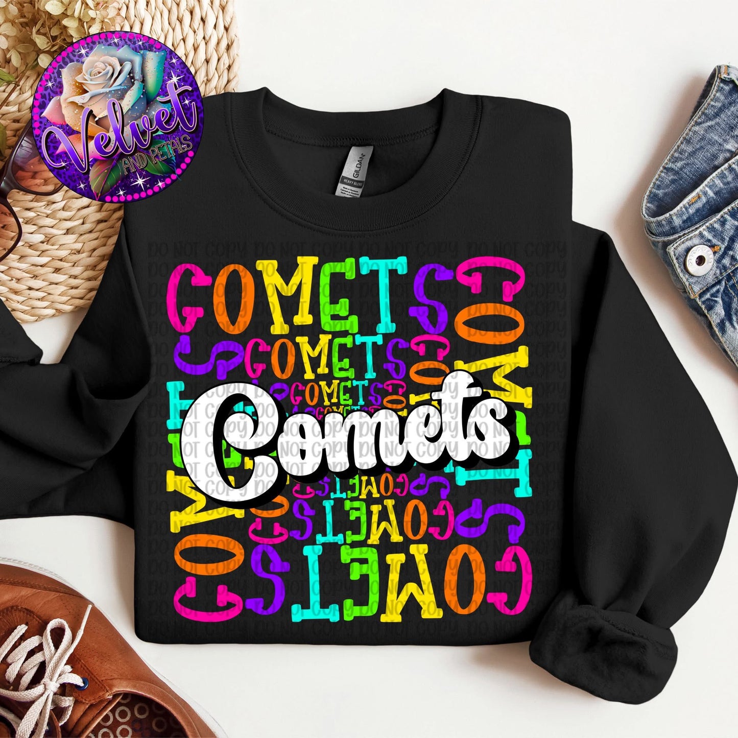 School Mascot Colorful DTF Transfer Design