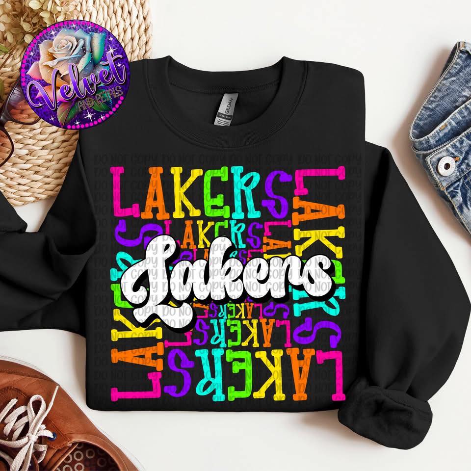 School Mascot Colorful DTF Transfer Design