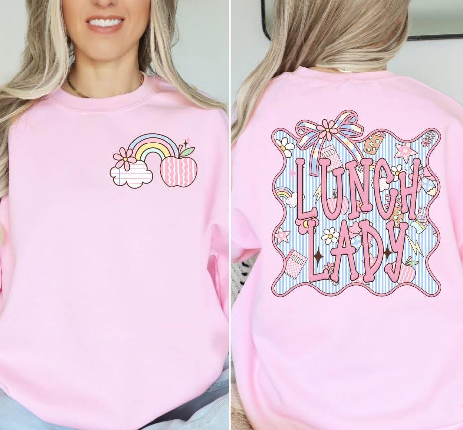 Seersucker School Positions DTF Transfer Design includes pocket