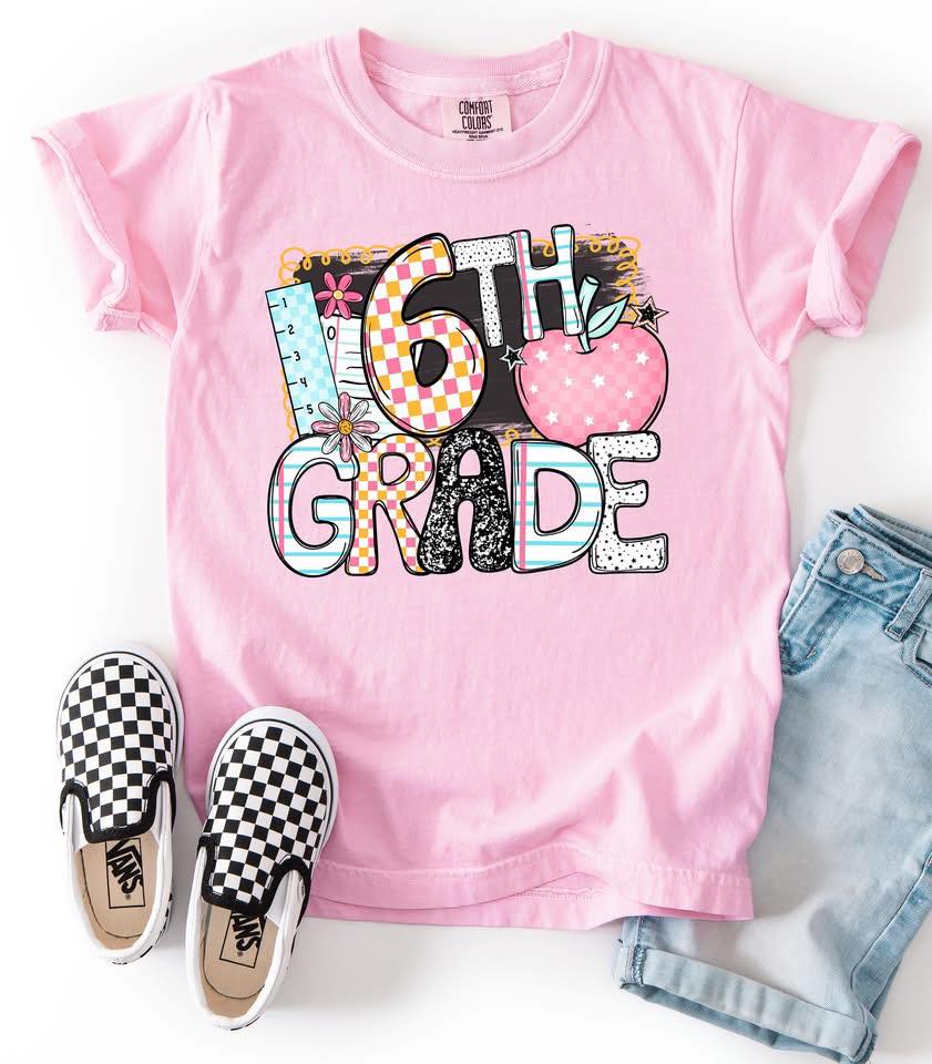 Back 2 School Grade DTF Transfer Design
