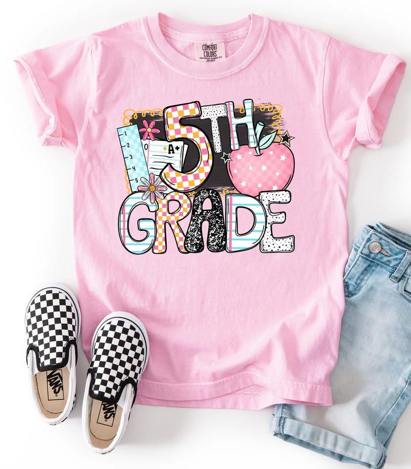Back 2 School Grade DTF Transfer Design