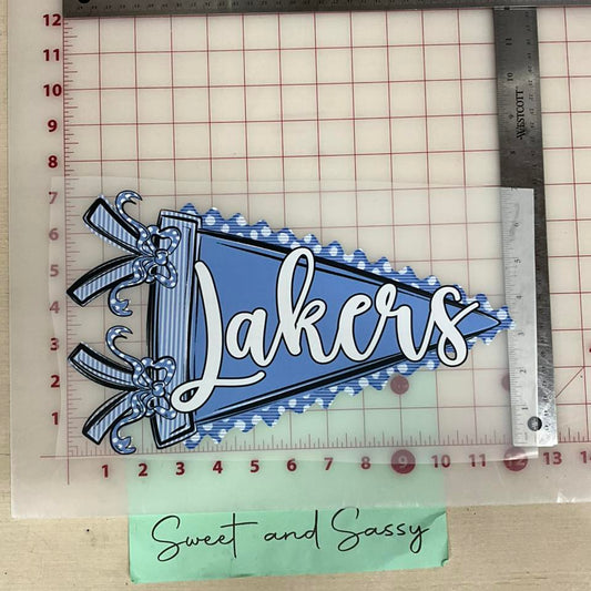 Prepster Pennant School Mascot DTF Transfer Design