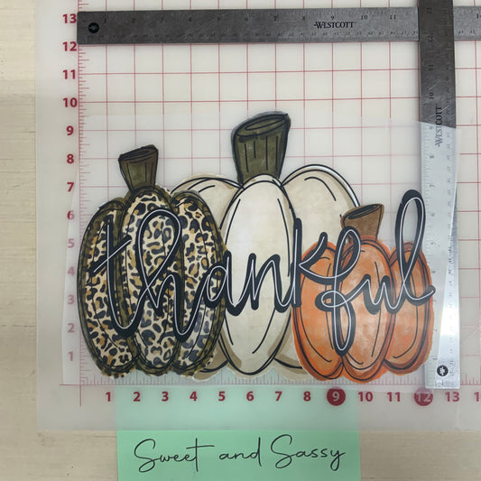 Thankful Pumpkins DTF Transfer Design