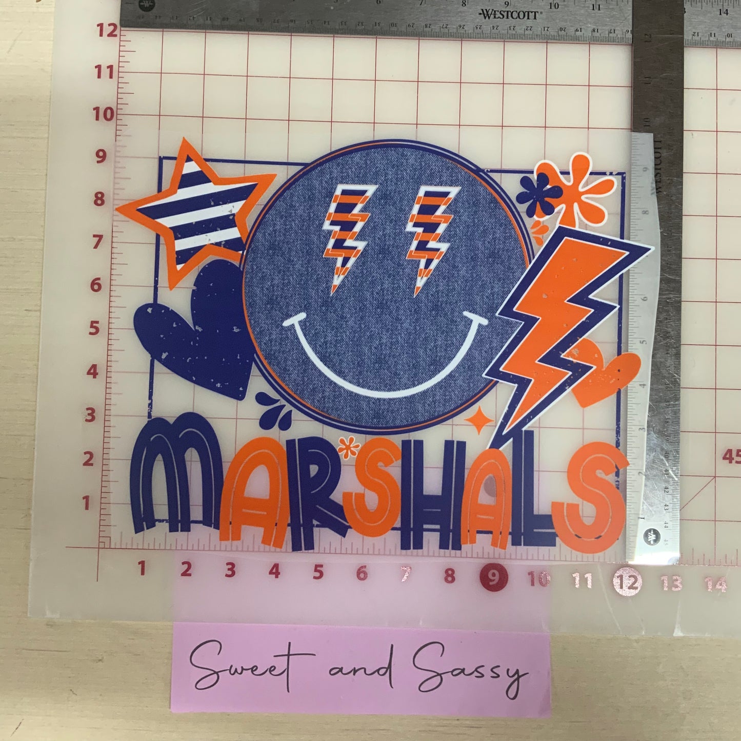 Marshals Smiley DTF Transfer