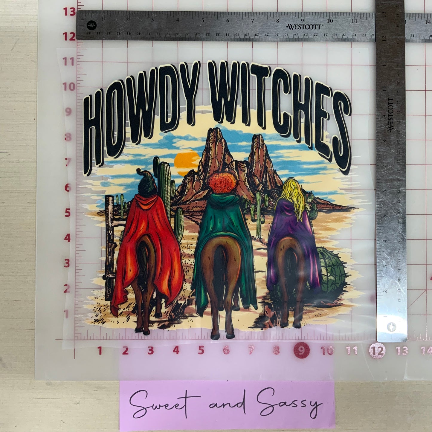 Howdy witches DTF Transfer Design