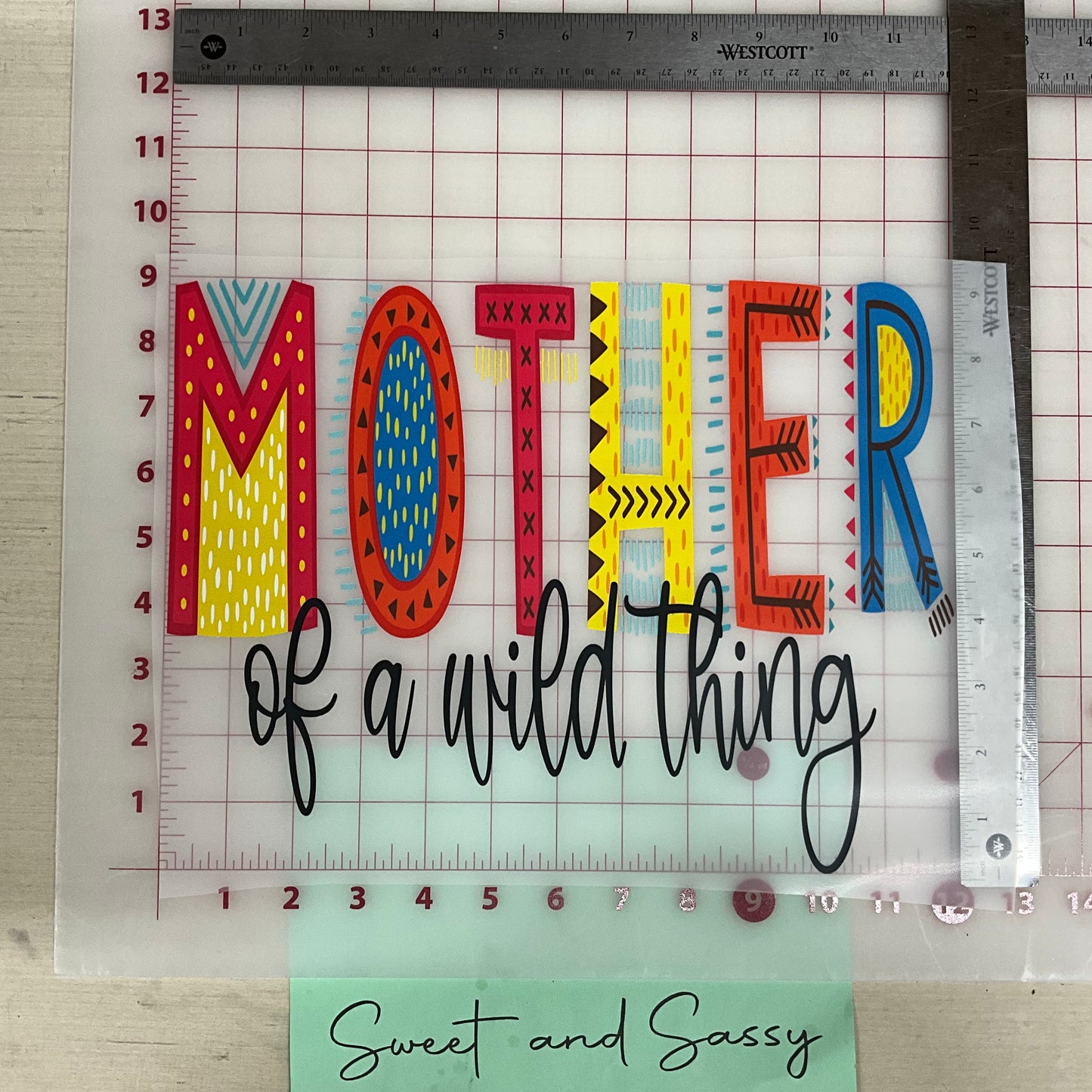 Mother of a Wild Thing DTF Direct To Film 📠🎞 Transfer