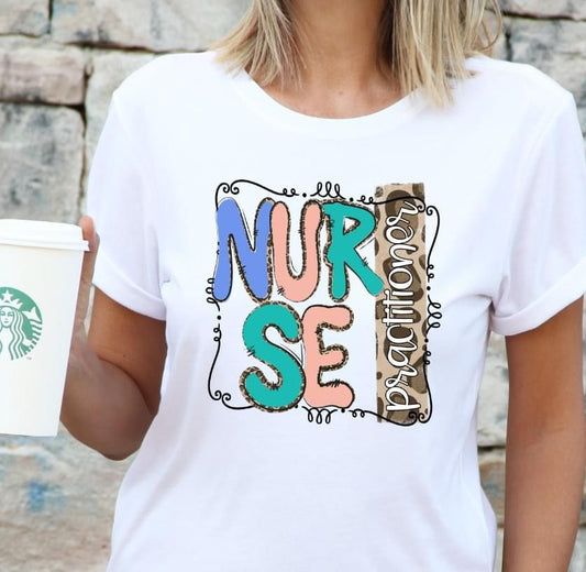 Nurse Practitioner DTF Transfer Design Bev