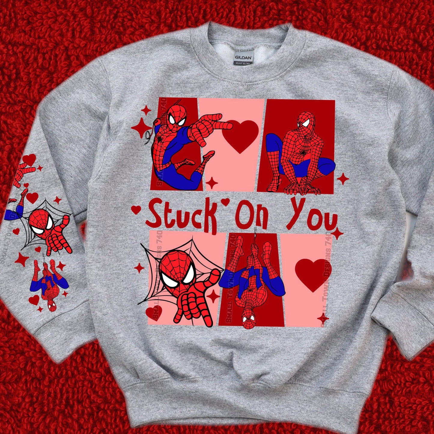 Stuck on you with sleeve DTF Transfer Design