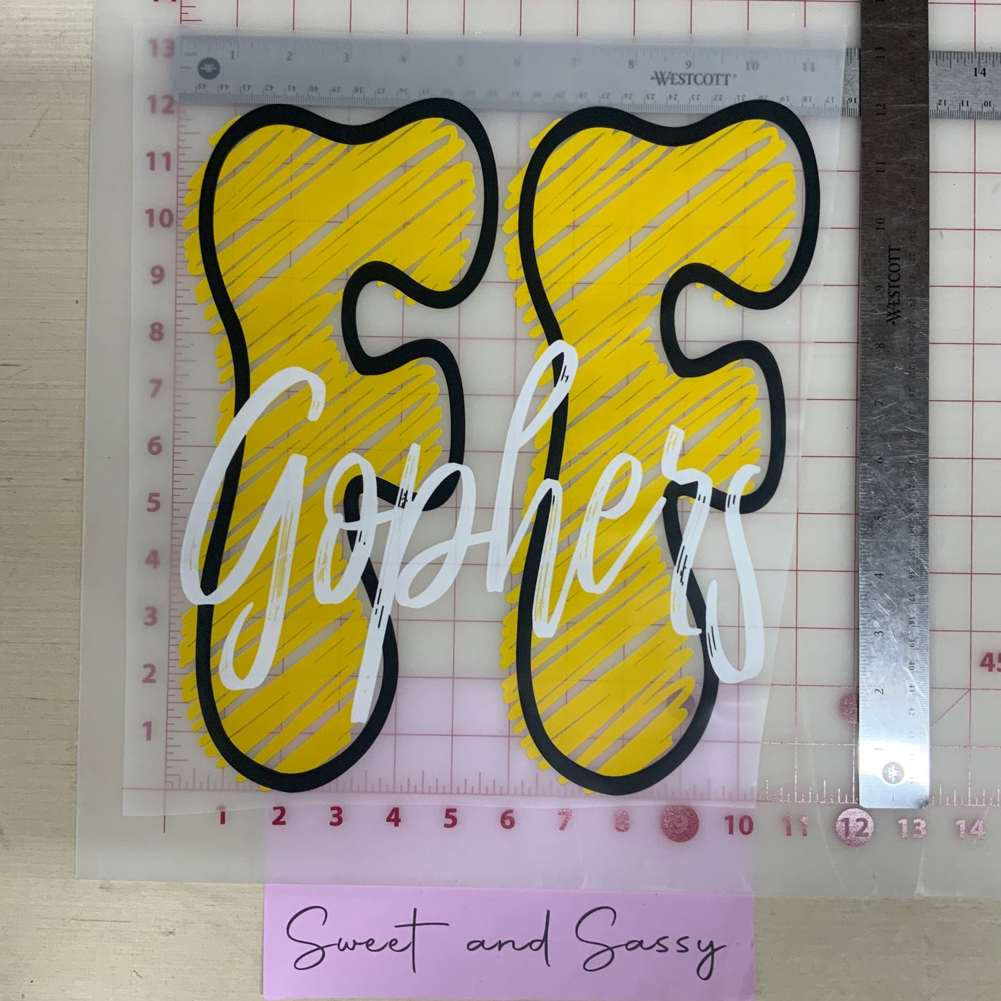 FF Gophers Scribble DTF Transfer