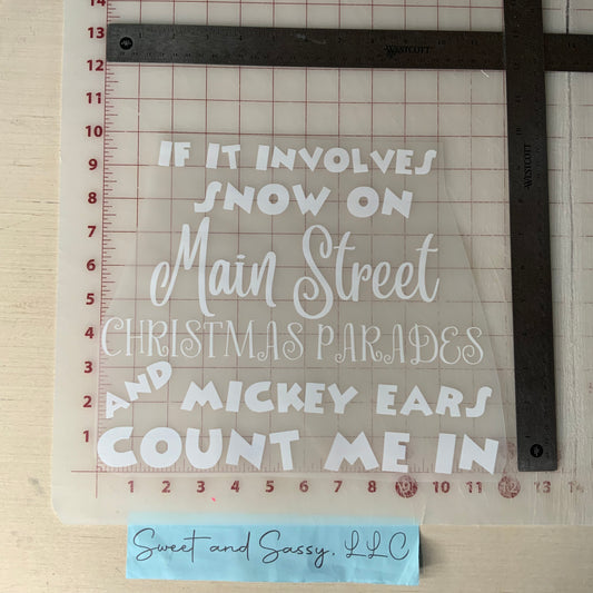 If it involves Snow on Main Street…DTF Transfer Design