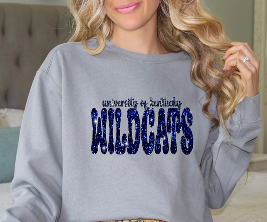 Kentucky wildcats glitter DTF Transfer