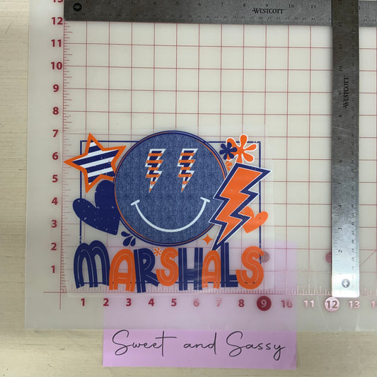 Marshals Smiley DTF Transfer