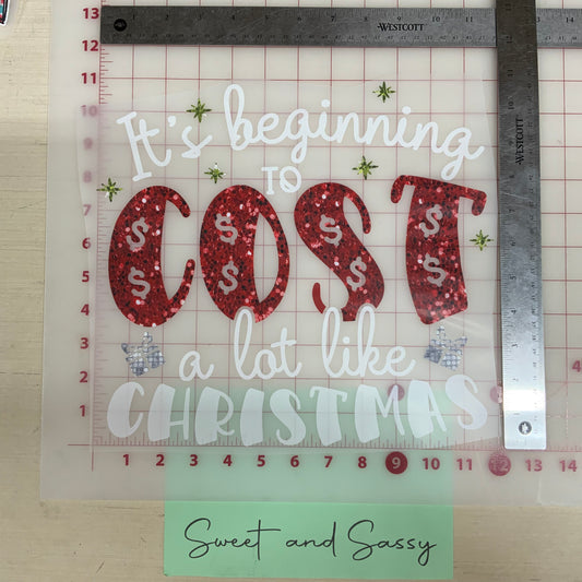 It’s beginning to cost a lot like Christmas Glitter DTF Transfer Design