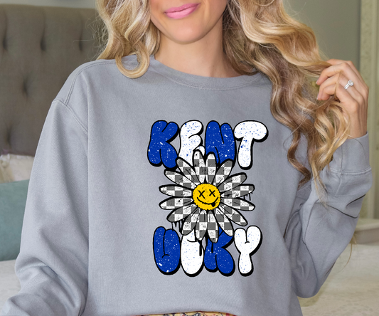 Kentucky stacked with flower DTF Transfer