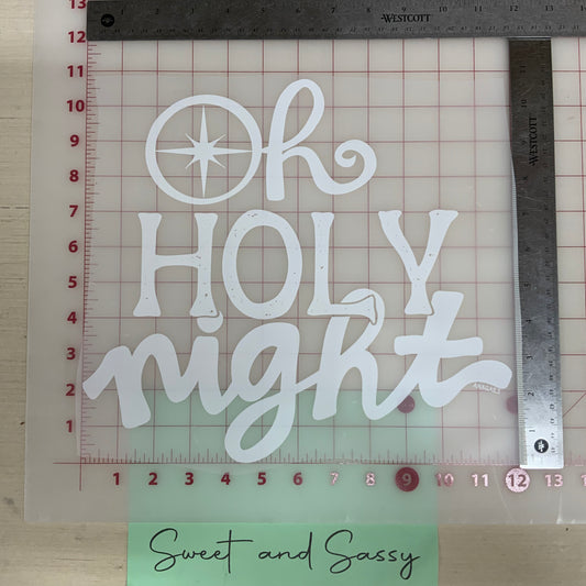 Oh Holy Night DTF Transfer Design