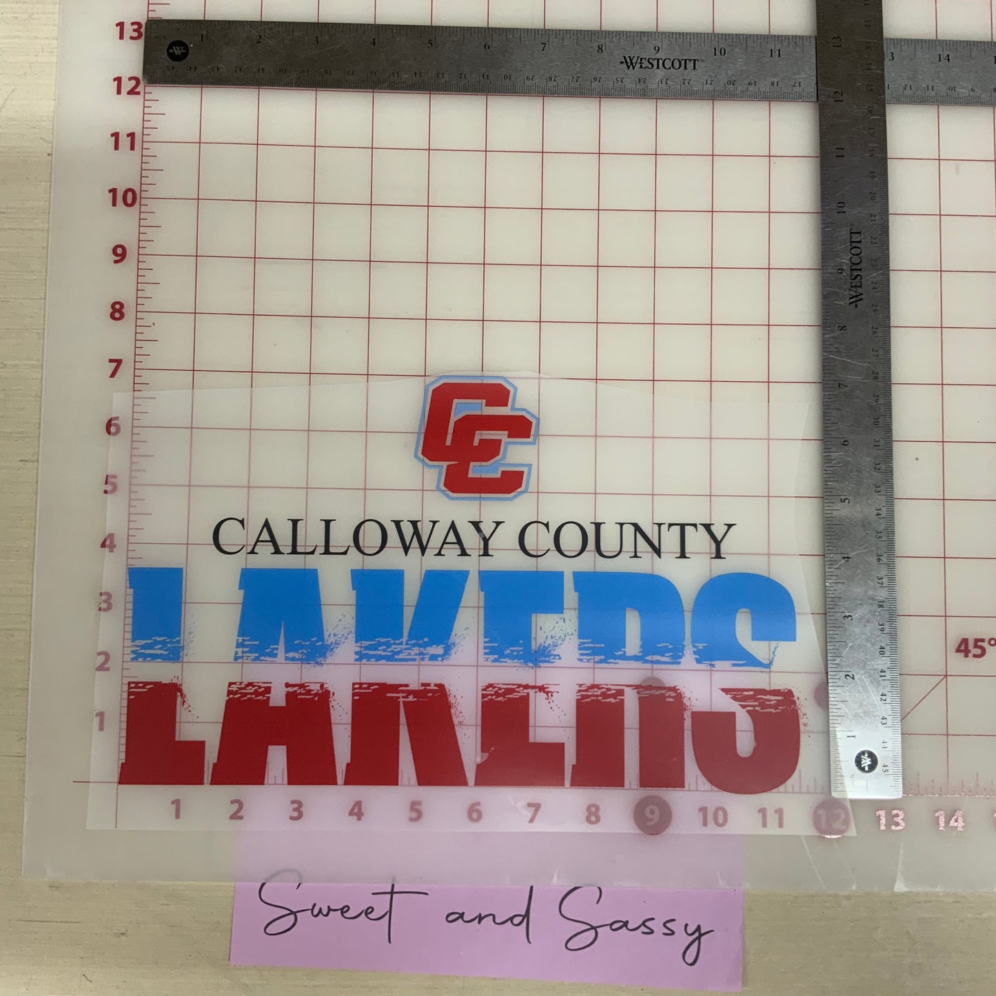 Calloway County Lakers DTF Transfer