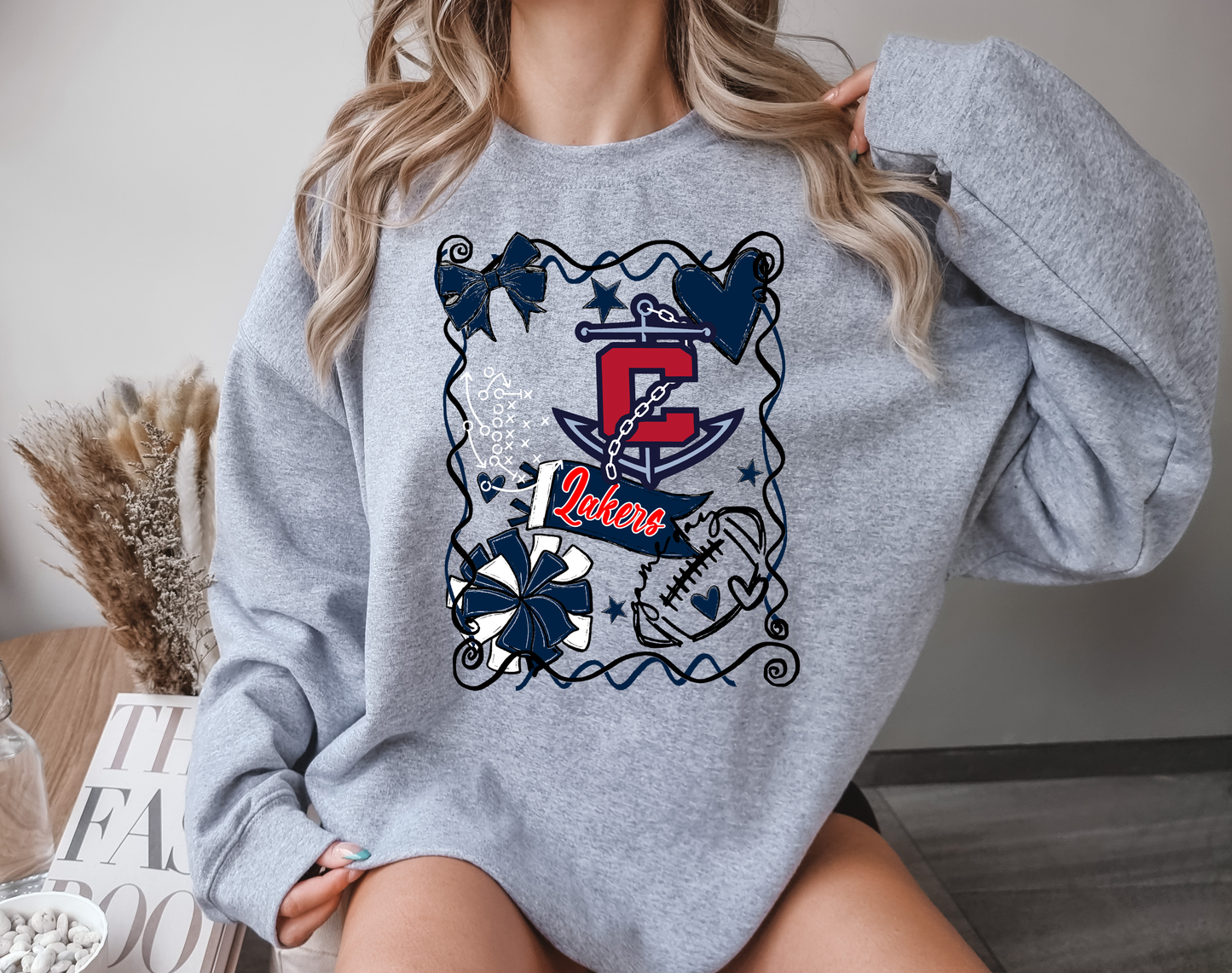 Football Mascot Collage DTF Transfer Design