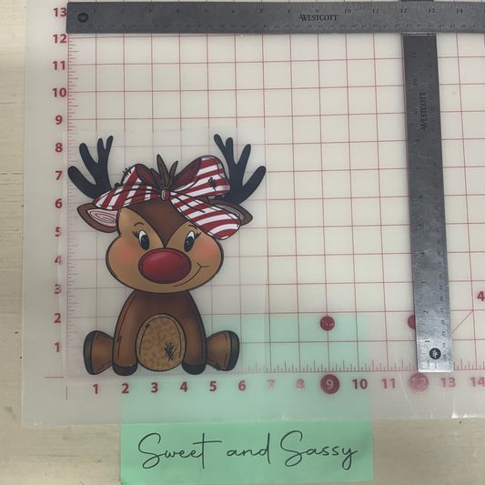 Girl Reindeer DTF Transfer Design