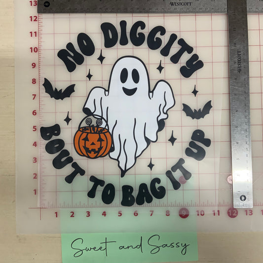 No Diggity, Bout to Bag it Up DTF Transfer Design