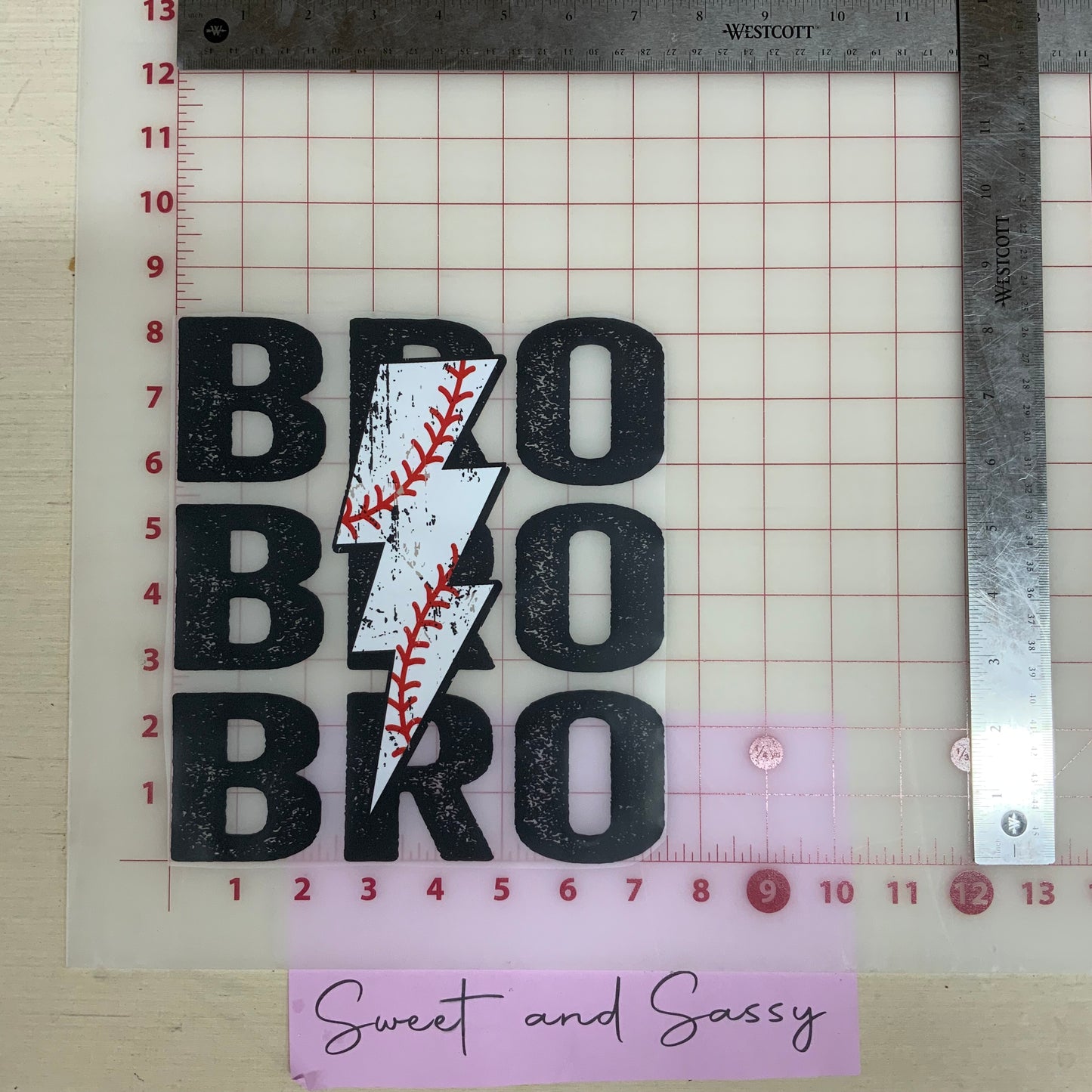 Baseball Bro LB DTF Transfer Design