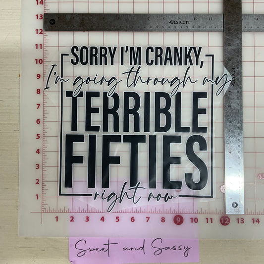 Terrible Fifties DTF Transfer Design