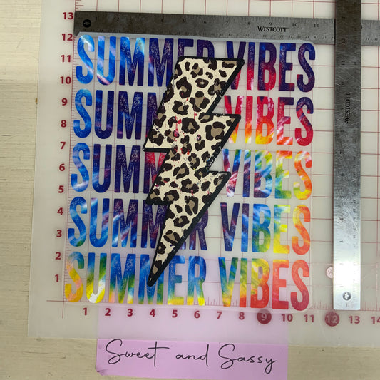 Summer Vibes LB DTF Transfer Design