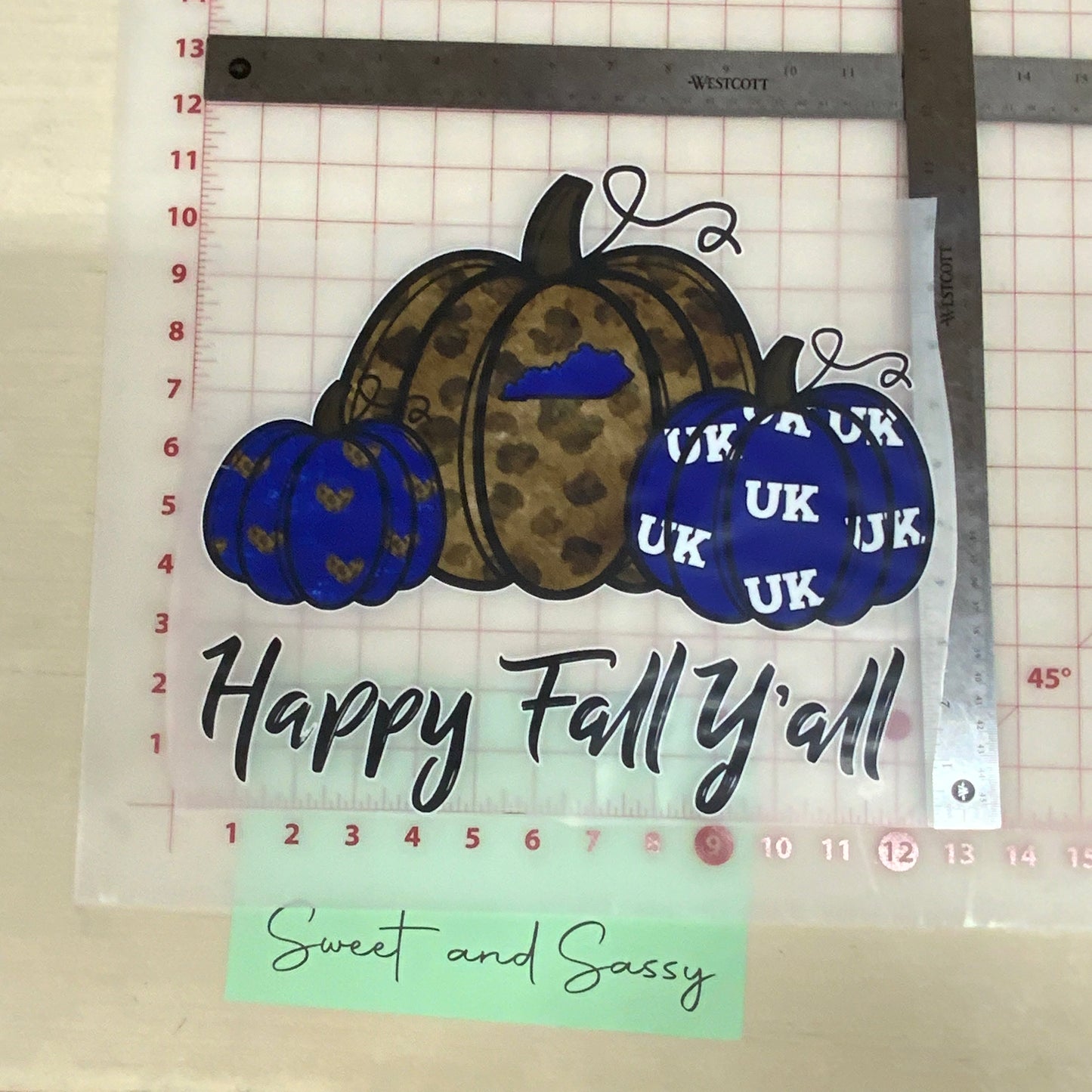 KY Happy Fall Y’all DTF Transfer Design
