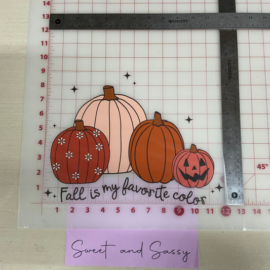 Fall is my Favorite Color DTF Transfer Design
