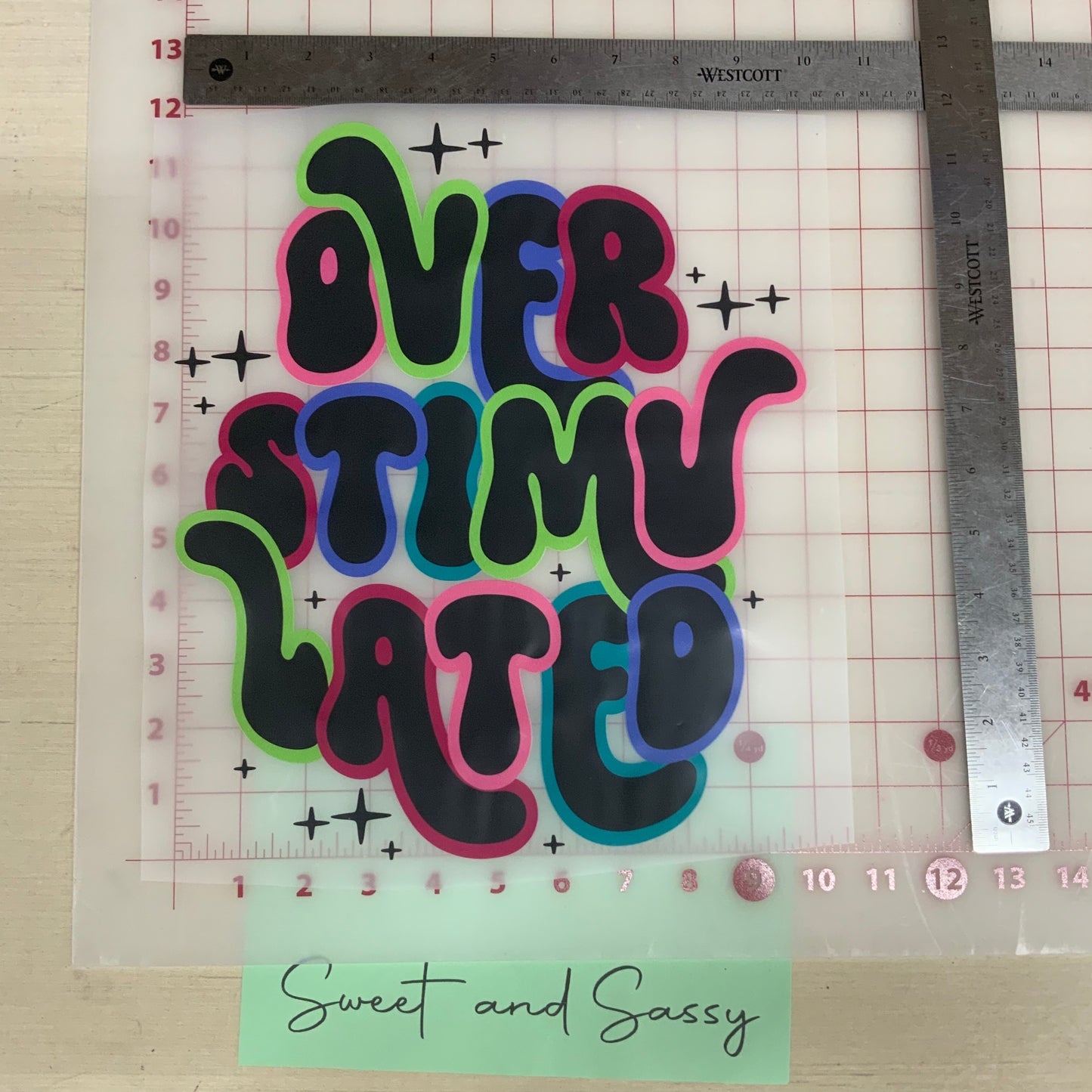 Over Stimulated DTF Transfer Design