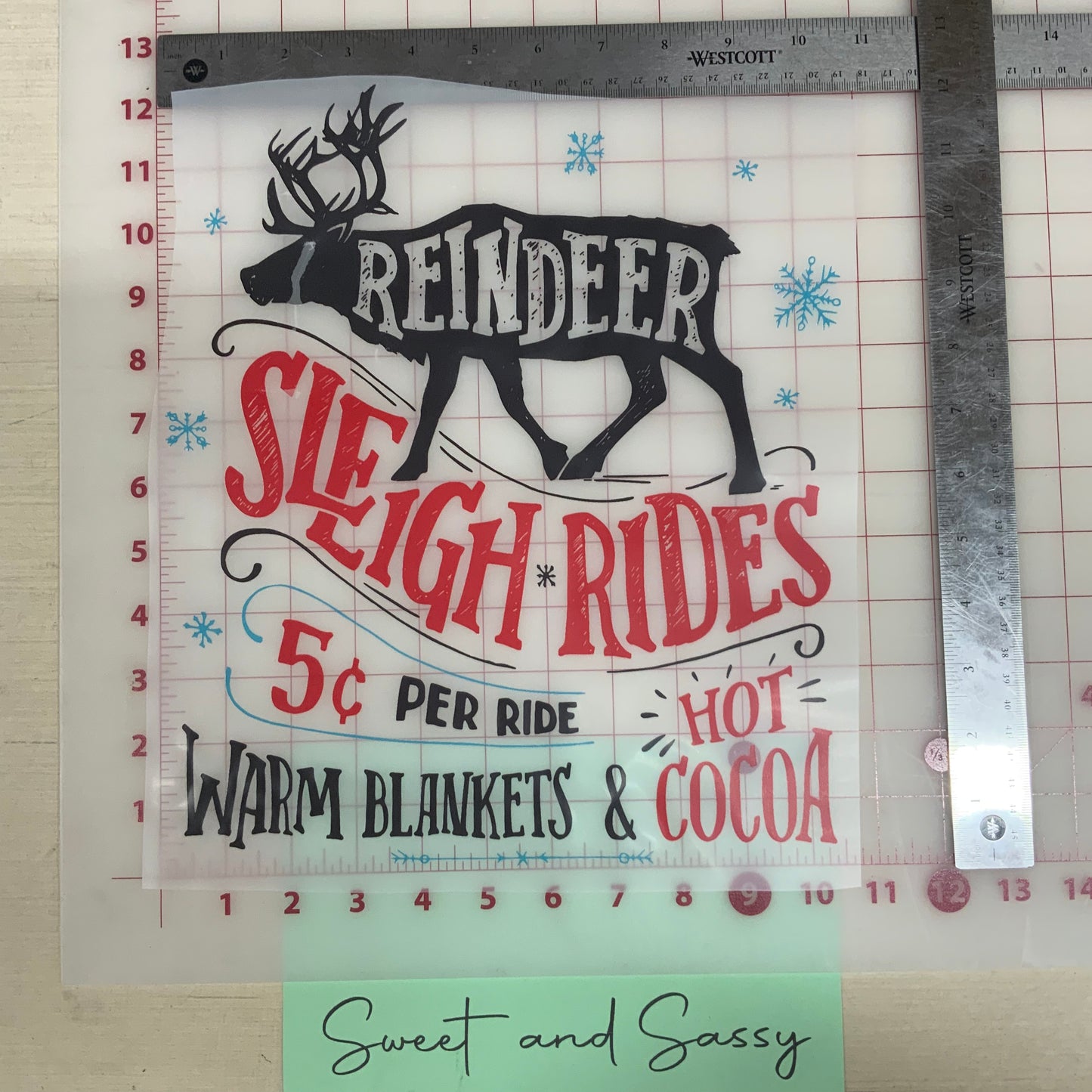 Sleigh Rides DTF Transfer Design