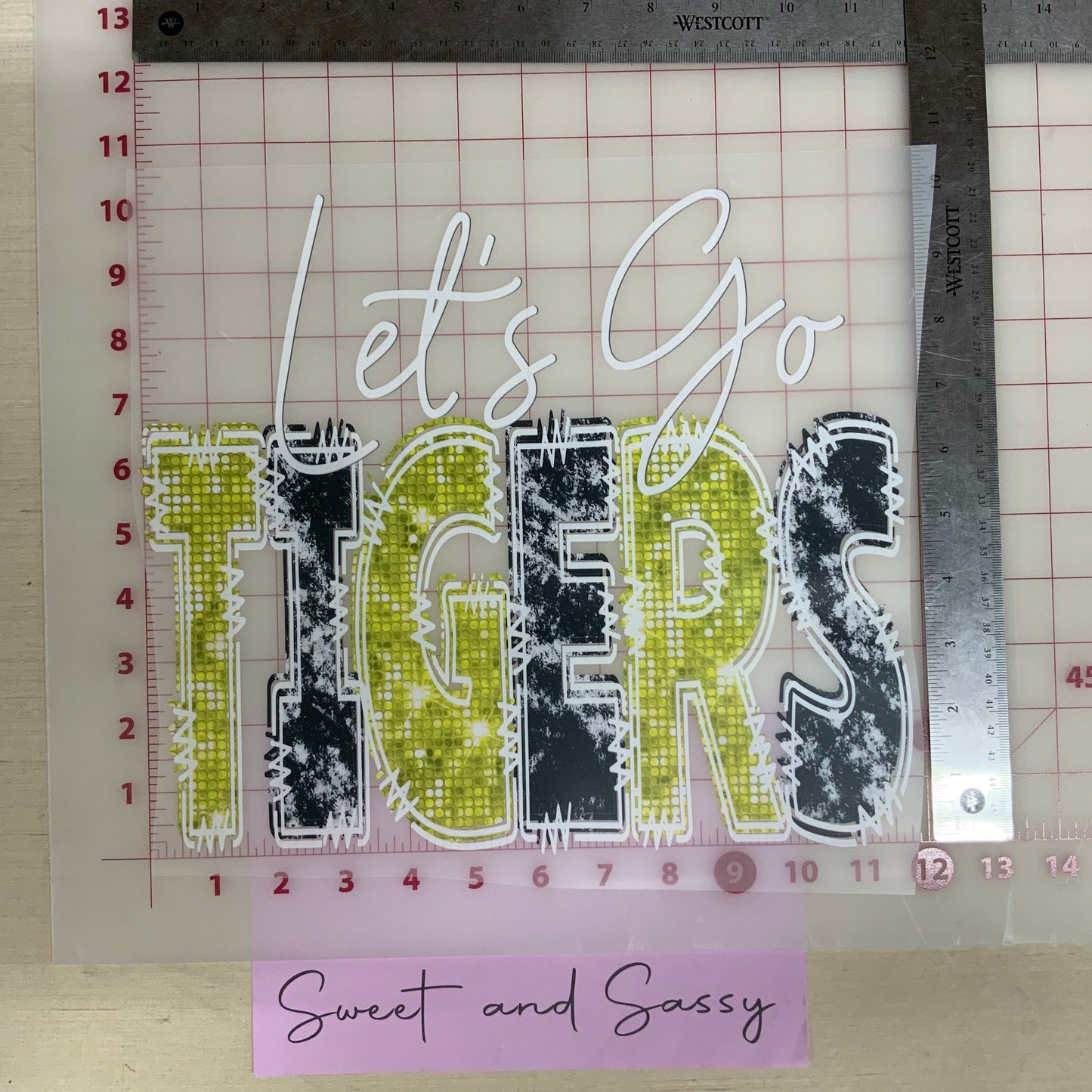 Let’s Go Tigers DTF Transfer