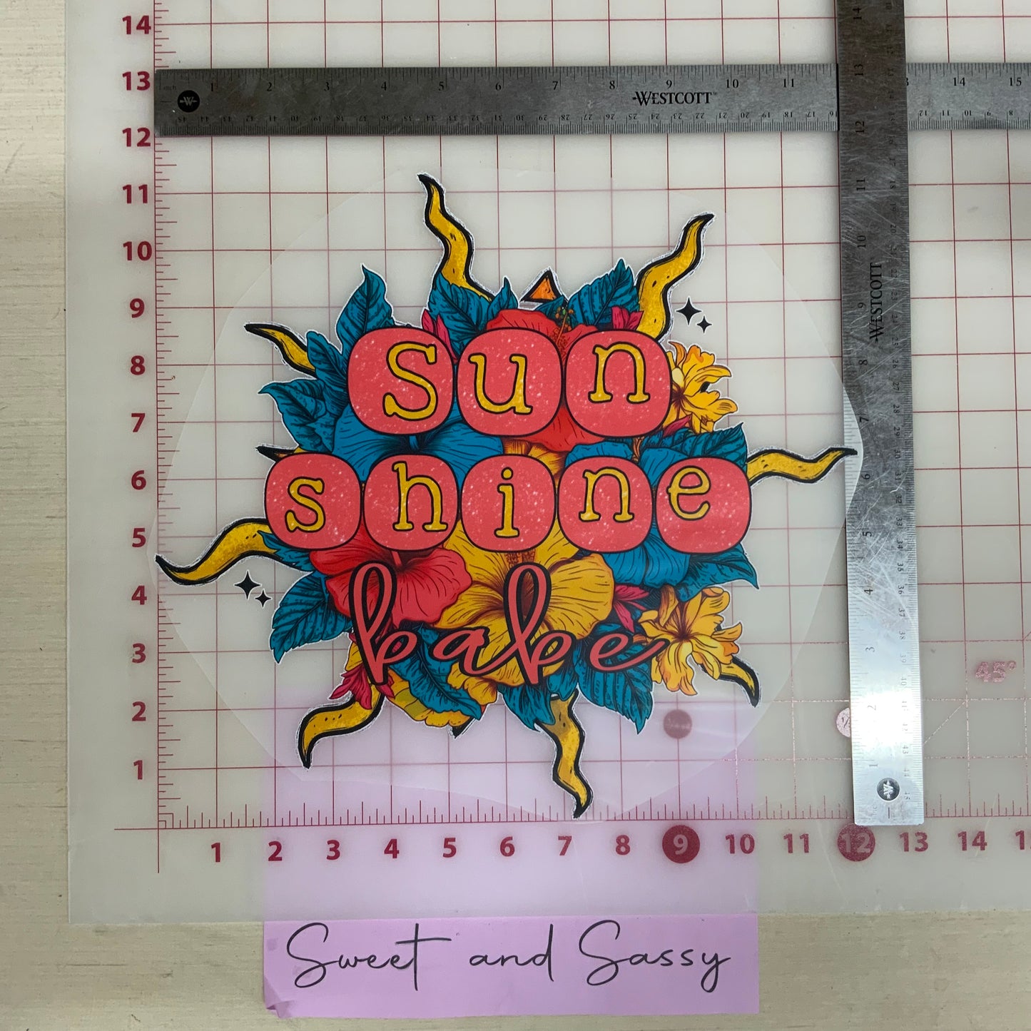 Sunshine babe DTF Transfer Design