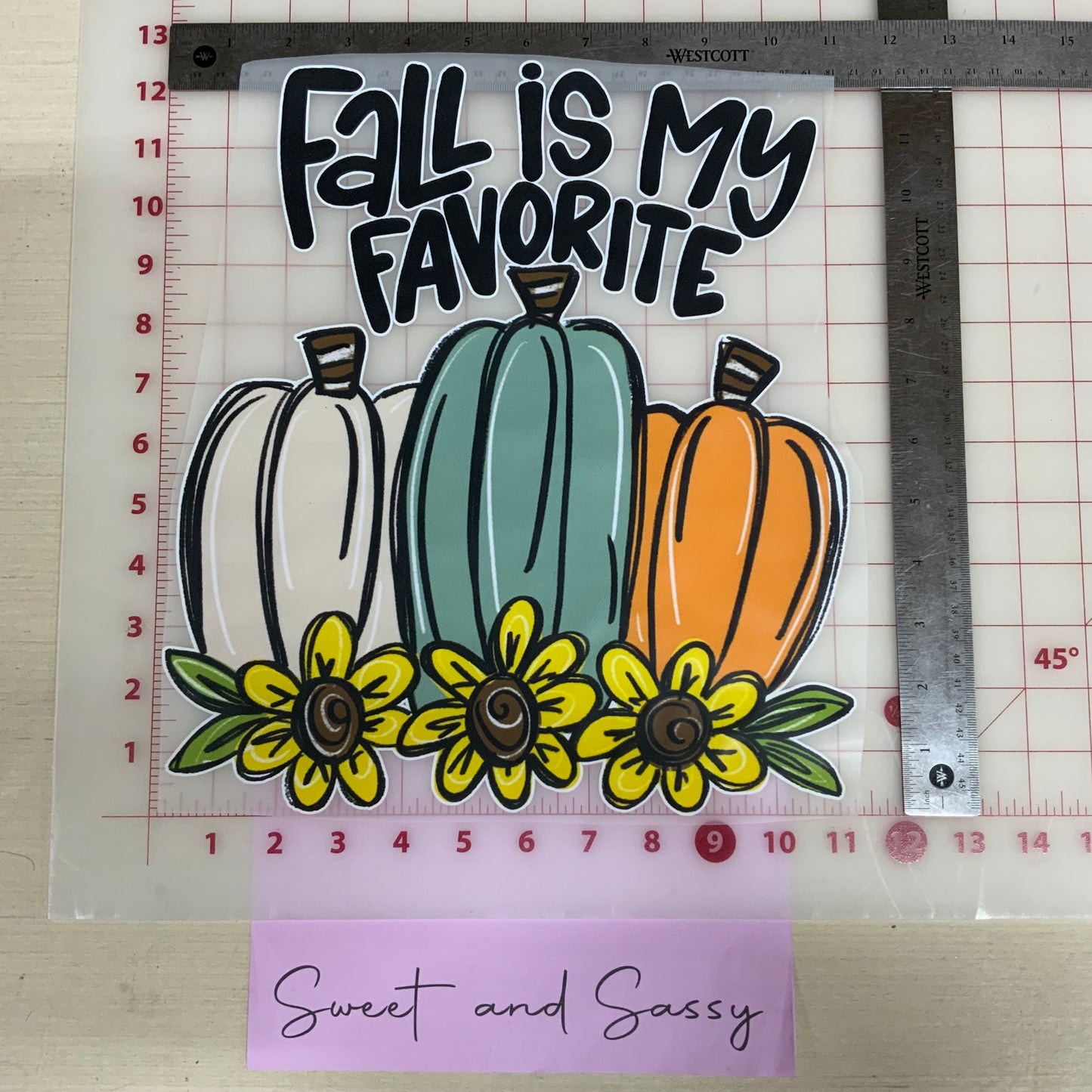 Fall is my Favorite DTF Transfer Design