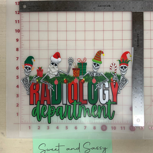 Radiology Department DTF Transfer Design