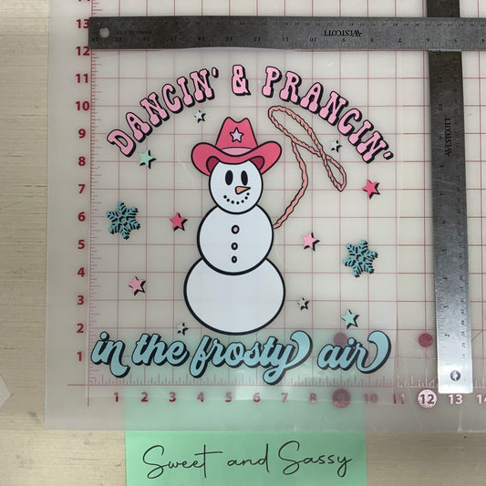 Dancin’ & Prancin’ in the Frosty Air DTF Transfer Design