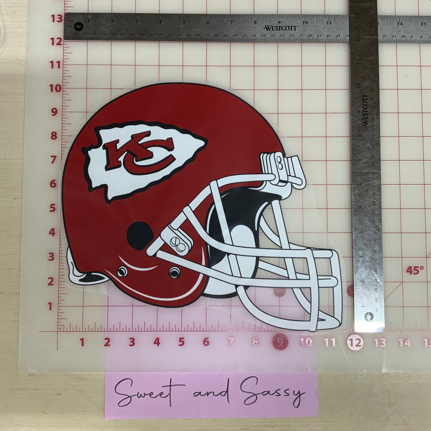 Kansas City helmet DTF Transfer