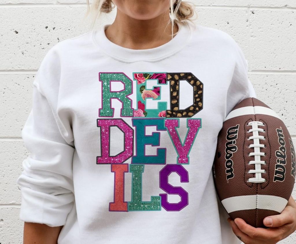 Red Devils DTF Transfer Design Bev