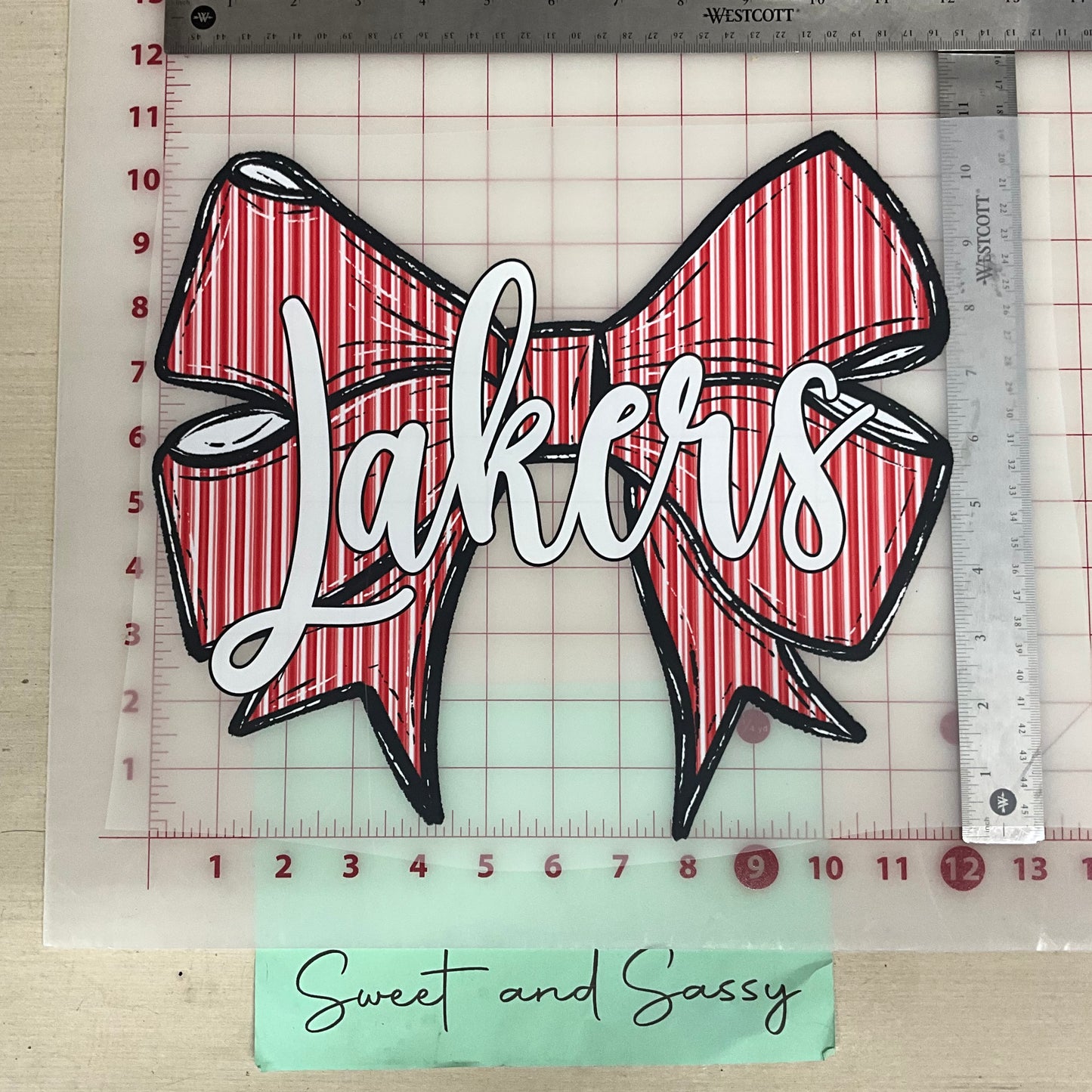 Prepster Bow School Mascot DTF Transfer Design